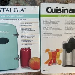 Mini Fridge & Juicer Brand New In Box !