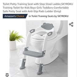 Toilet Potty Training Seat with Step Stool Ladder, SKYROKU Training Toilet for Kids Boys Girls
