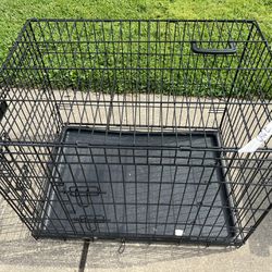 Dog Crate And Retractable Leash 