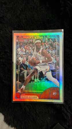 Shai Gilgeous-Alexander NBA Hoops Holo Refractor Card
