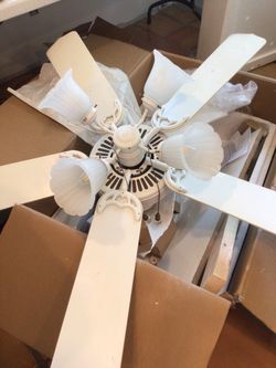 Free 48” white fan (In good Working Condition)
