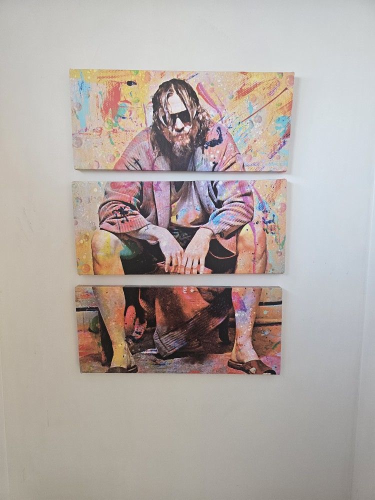 Big Lebowski Painting Three Piece
