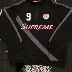 Supreme Equipé Half Zip-up Sweater Sweatshirt New 