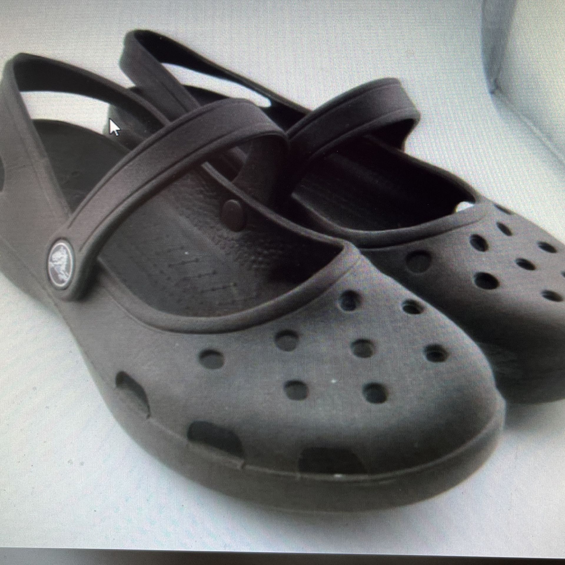 Crocs Shayna Mary Jane Slingback Clog Women’s Size 7 Brown Slip On Sandals
