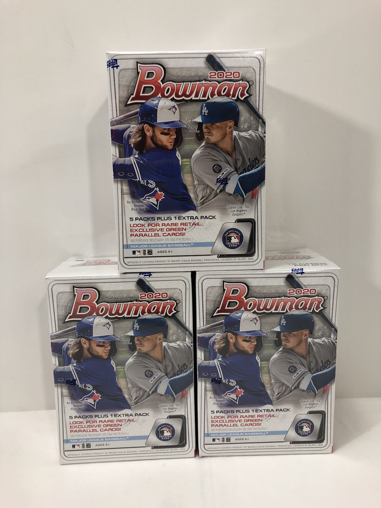 (3) Boxes Topps 2020 Bowman blaster box MLB baseball cards lot of 3 boxes