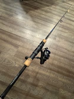 St Croix GXR finnese bass 6’10” ML Seviin spinning fishing combo.