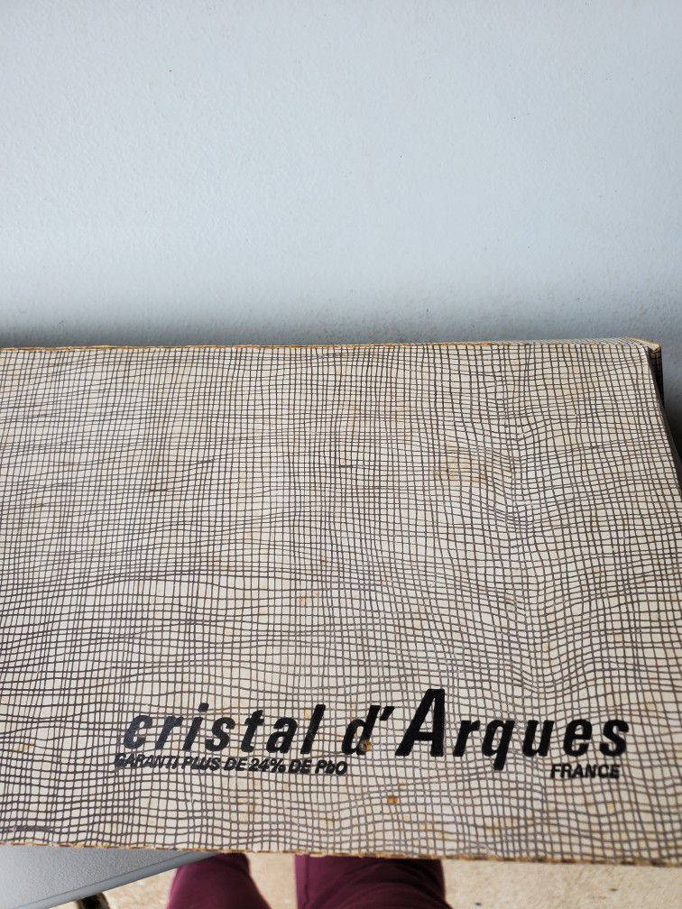 Vintage Cristal D'Argues candle holders