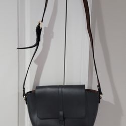 Barneys New York Black Leather Crossbody, MSRP $200