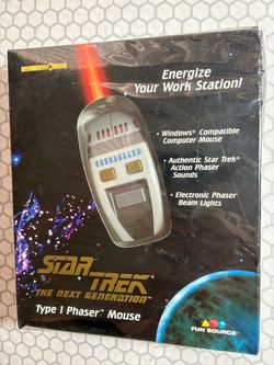 Vintage 1997 Star Trek Phaser Computer Mouse
