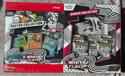 Pokemon TCG: White Flare Binder + Poster Collection Sam's Club Bundles