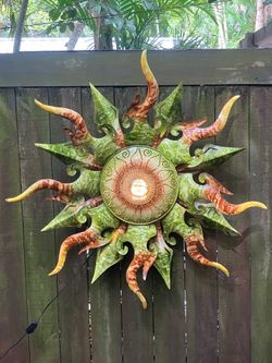 Enameled metal art peice