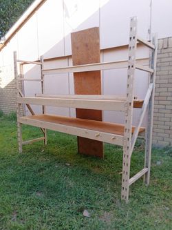 Heavy duty 3 tier pallet rack 102"lx27"dx84"h