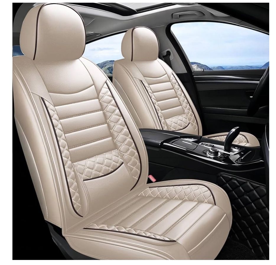 Beige Leather Seat Cover For Lexus ES 350 (2007-2025) NO HOLD