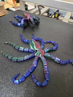 3D printed articulated octopus