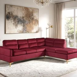 Red Sectional Sofa 