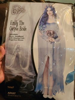 Tim Burton's Corpse Bride Emily Costume Adult Medium