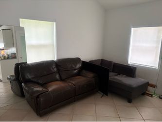 Section leather couch!