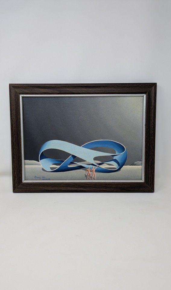 RARE Painting "Mobius Genus I" Signed Arthur Beery