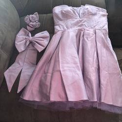 Short Lilac bridesmaid dress