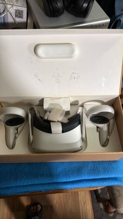 VR headset with hand held devices