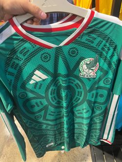 Mexico, soccer jersey, medium men’s long sleeve authentic player version from Adidas with receipt