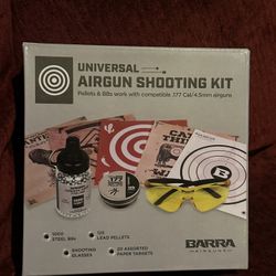 New Barra BB AND PELLET KIT W GLASSES AND 20 Targets