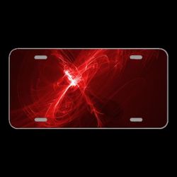 License Plate Novelty Car Front Background Light Glow Abstract Art