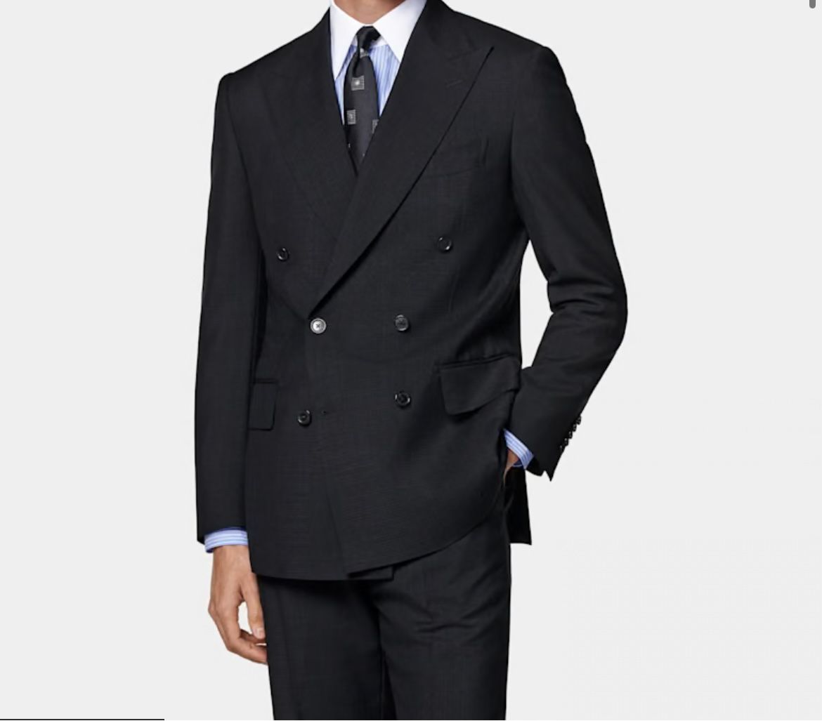 SELL TODAY - Men’s BRAND NEW SUITSUPPLY Double Breasted Havana Suit Sz 40S