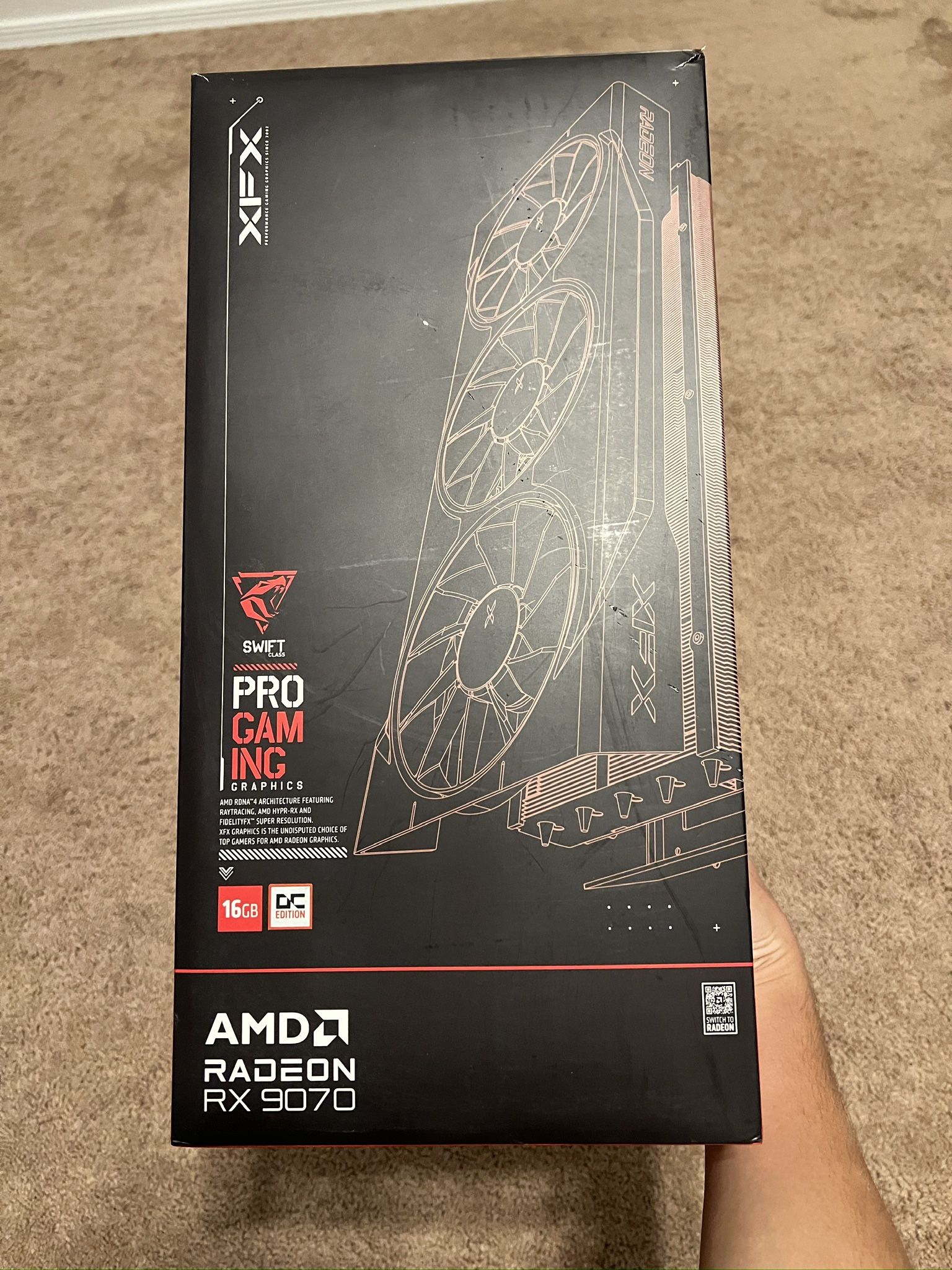 XFX Swift AMD RX 9070 OC Black W Box
