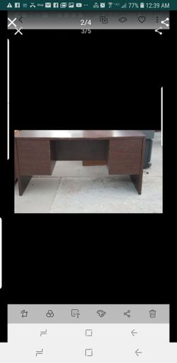 PROFESIONAL STUDENT OAK WOOD DESK 4 DRAWERS