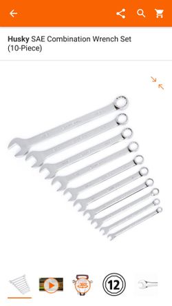Husky SAE Combination Wrench Set (10-Piece)