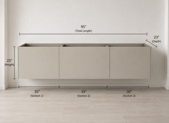 NEW!!  Italian Modern Floating vanities