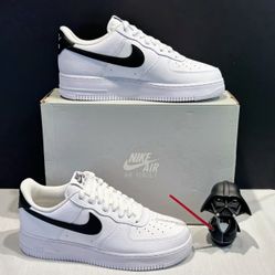 Nike Air Force 1 Low ‘07 ‘White / Black - Pebbled’: DS Deadstock Men’s Size 9.5