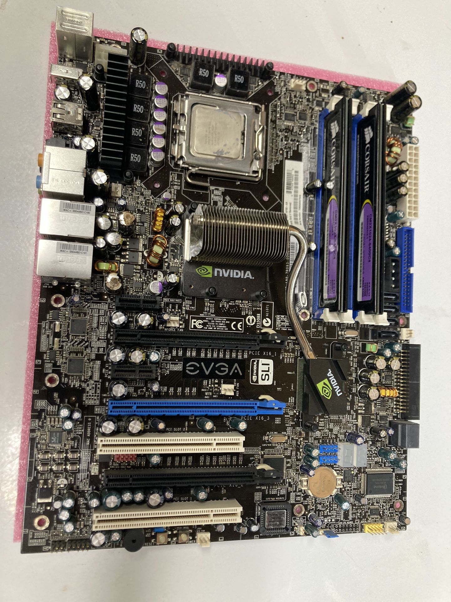 Evga 680i Sli Motherboard Cpu Memory Combo