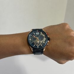 Curren Men’s Chronograph Watch – Blue/Gold – Brand New in Box