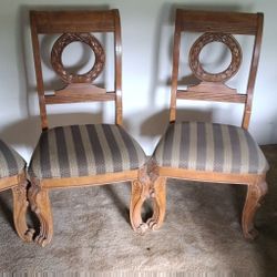 3 Dining Room Chairs With Cushions 