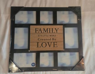 Family Collage Photo Frame 4x6 Black
