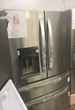 Whirlpool 25cu ft French Door refrigerator in Fingerprint Resistant stainless steel/ 1 year warranty free delivery