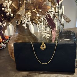 Vintage Black evening clutch 
