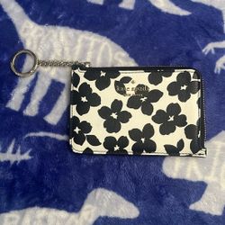 White & Black Floral Kate Spade Wallet