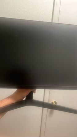 Black Flat Screen Monitor with Stand