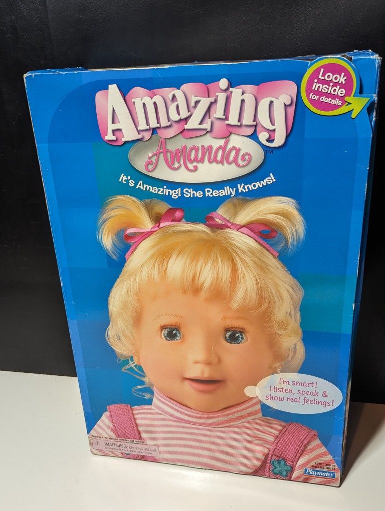 Amazing Amanda Interactive Doll With Accessories Realistic Talking Doll Playmates