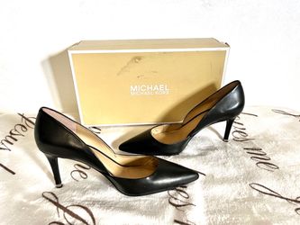 Michael Kors Ashby Flex mid pump leather heels size 9.5M
