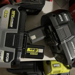 Ryobi Batteries 4ah 18v