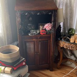 Antique Aquarium Cabinet