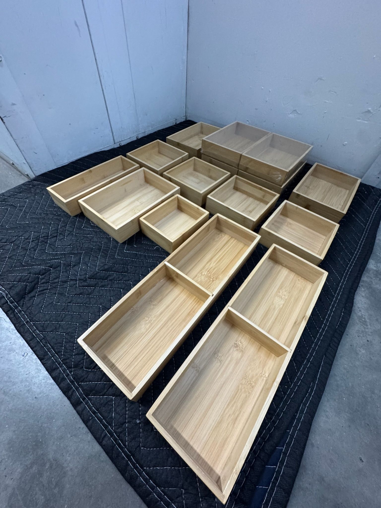 Fabsome bamboo drawer organizers brand new 15 piece set