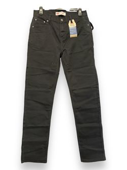 NWT) Levi’s 502 Jeans Regular Taper fit Sz 18 W29”x L31” W73.5cm Black Red Tab