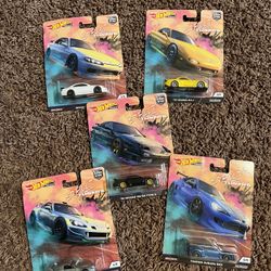 Hot Wheels 2019 Car Culture Street Tuners Premium Complete Set of 5 Cars! SEALED
