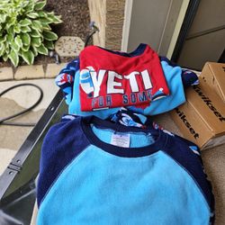 Boys Fleece Pj Sets. Each. Size 7