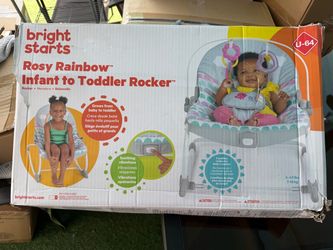 Bright Starts Rosy Rainbow Infant to Toddler Rocker